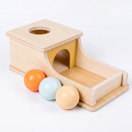 Rahaya Montessori object permanence box — white studio hero