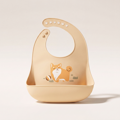 Rahaya silicone pocket bib — studio hero